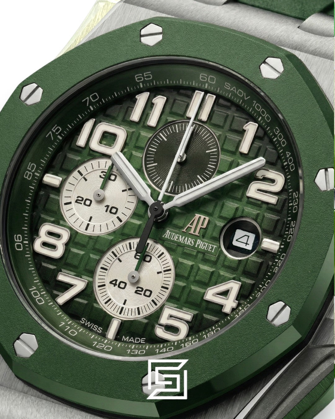 AP Royal Oak Offshore Chronograph مينا أخضر 42 مم