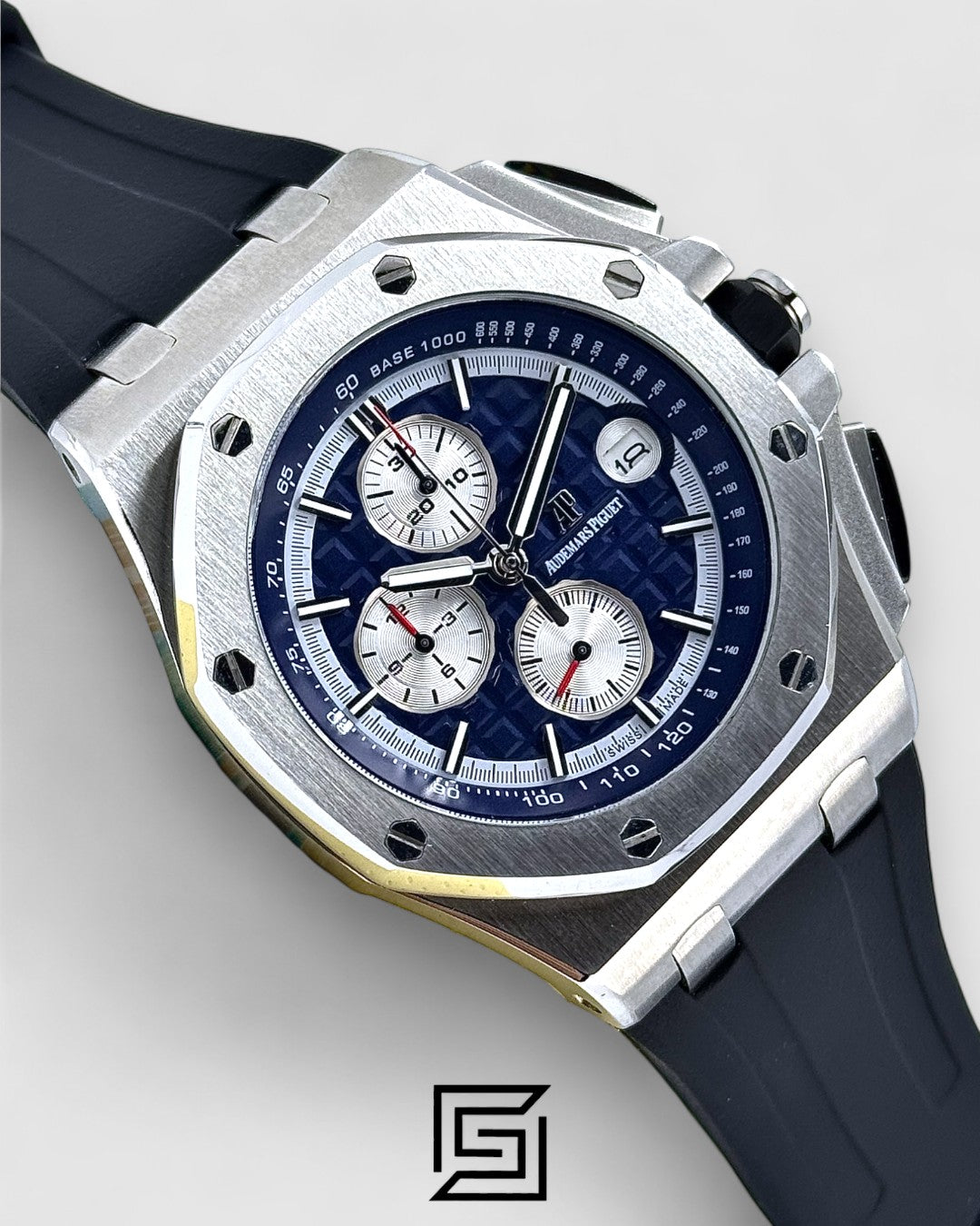 OFFSHORE J03109 3 COUNTERS ON LEFT BIG-R/BLACK - BLUE - SILVER BEZEL