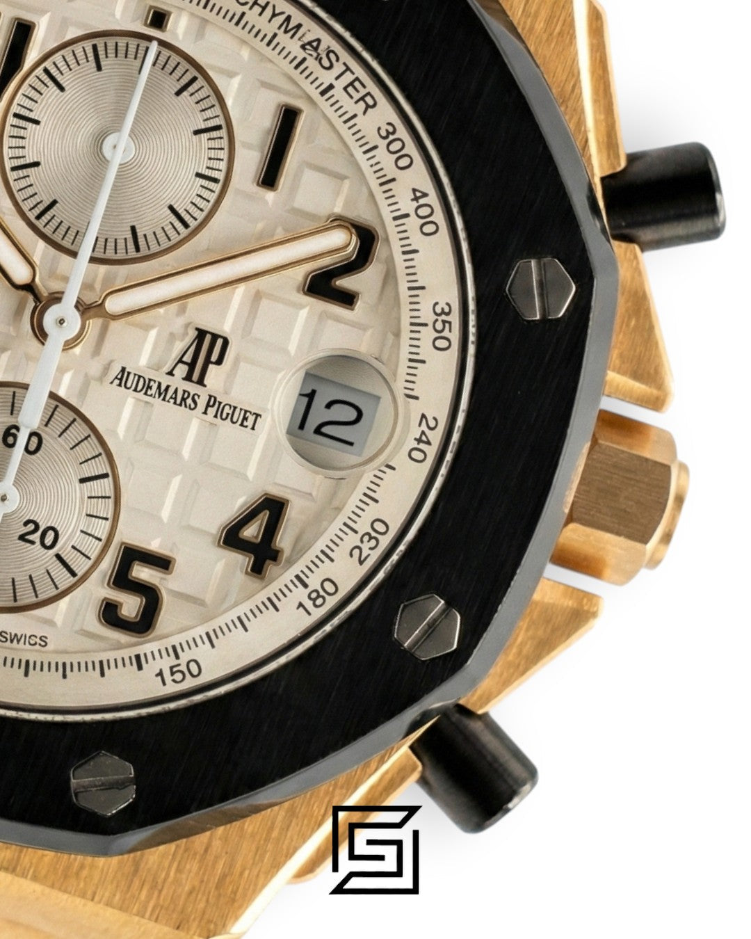 AP Royal Oak Offshore Chronograph Rose Gold White Dial 42mm