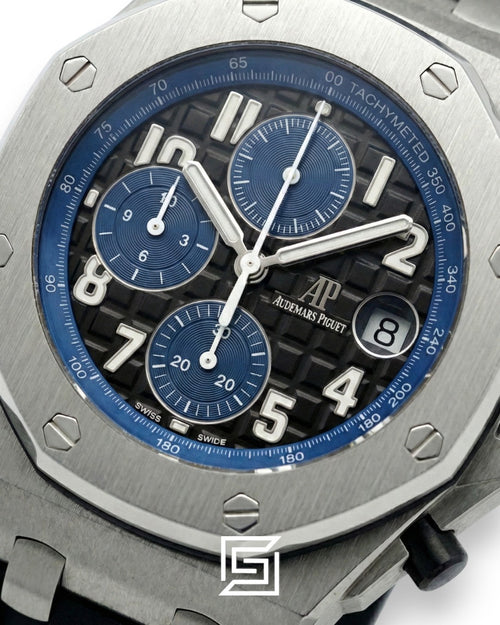 Audemars Piguet Royal Oak Offshore Chronograph – Black Dial – Rubber Strap – Japanese Quartz