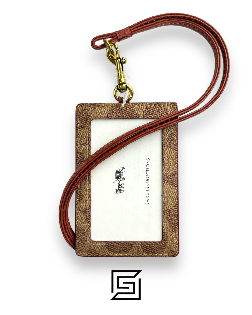 Id Lanyard In Signaure Canvas CZ285 BROWN