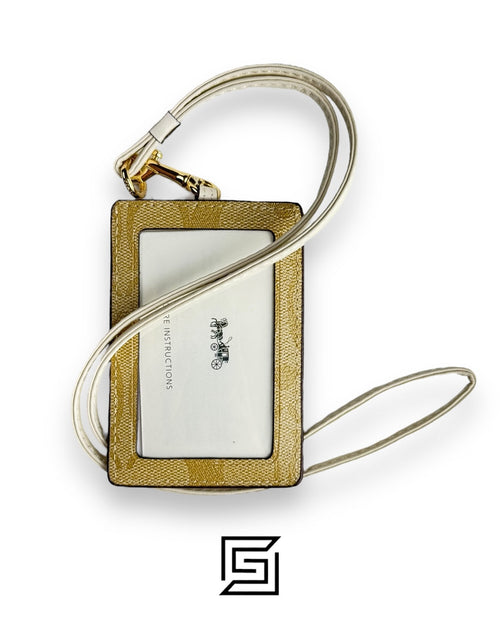 Id Lanyard In Signaure Canvas CZ285 KHAKI