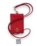 Id Lanyard In Signaure Canvas RED