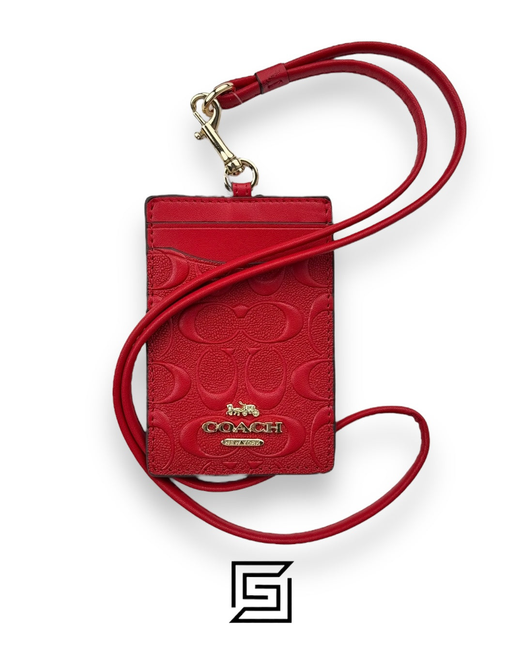 Id Lanyard In Signaure Canvas RED