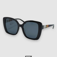 نظارة شمسية Burberry BE4281 للنساء - أسود_أسود