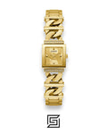 ساعة أنالوج نسائية من GUESS باللون الذهبي طراز GW0603L2