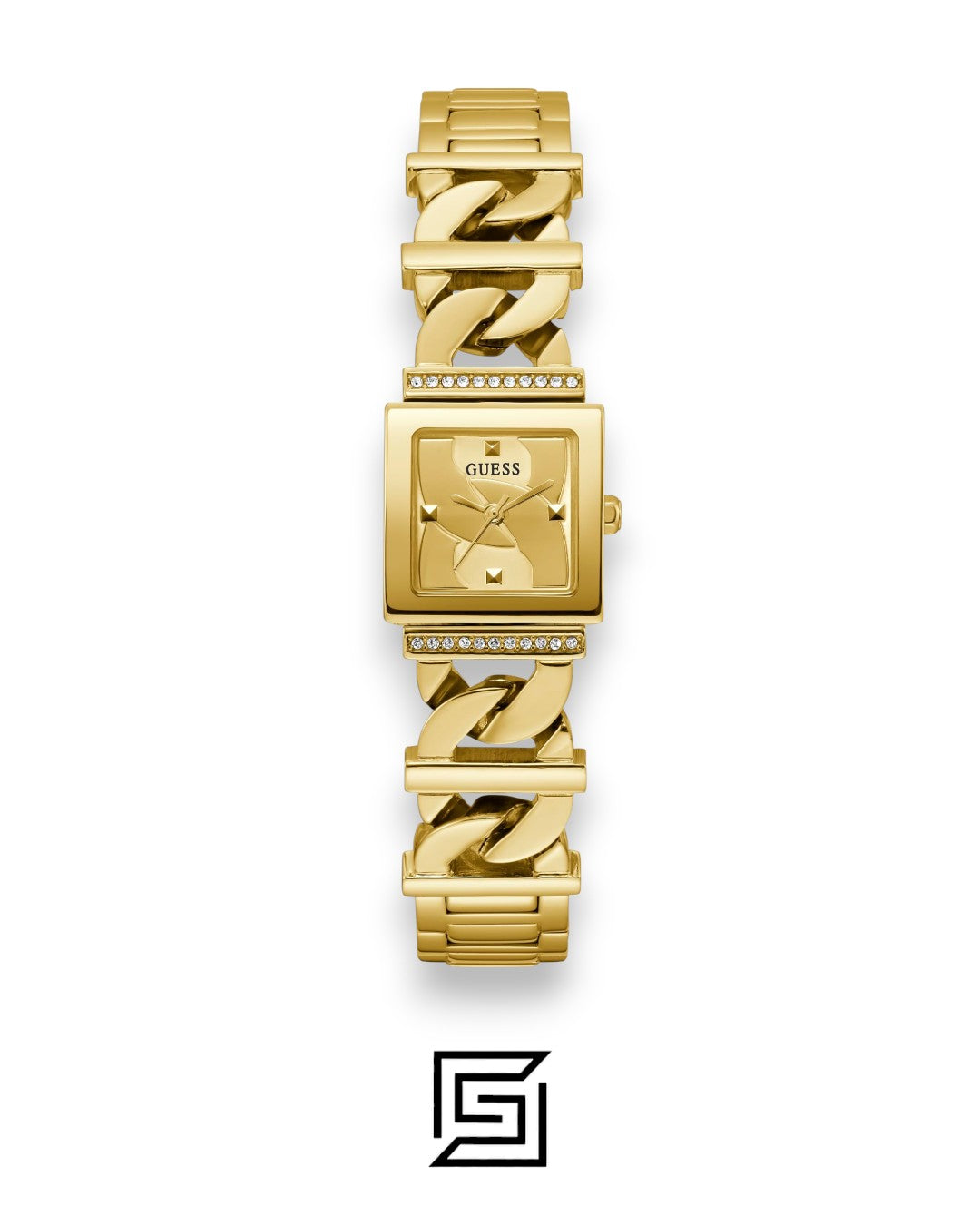 ساعة أنالوج نسائية من GUESS باللون الذهبي طراز GW0603L2