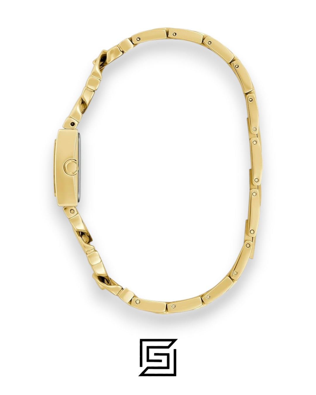 ساعة أنالوج نسائية من GUESS باللون الذهبي طراز GW0603L2