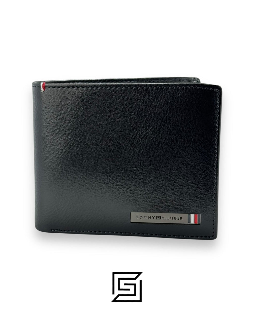TOMMY SINGLE WALLET TOMMY HILLFIGER METAL BAR LOGO /BLACK