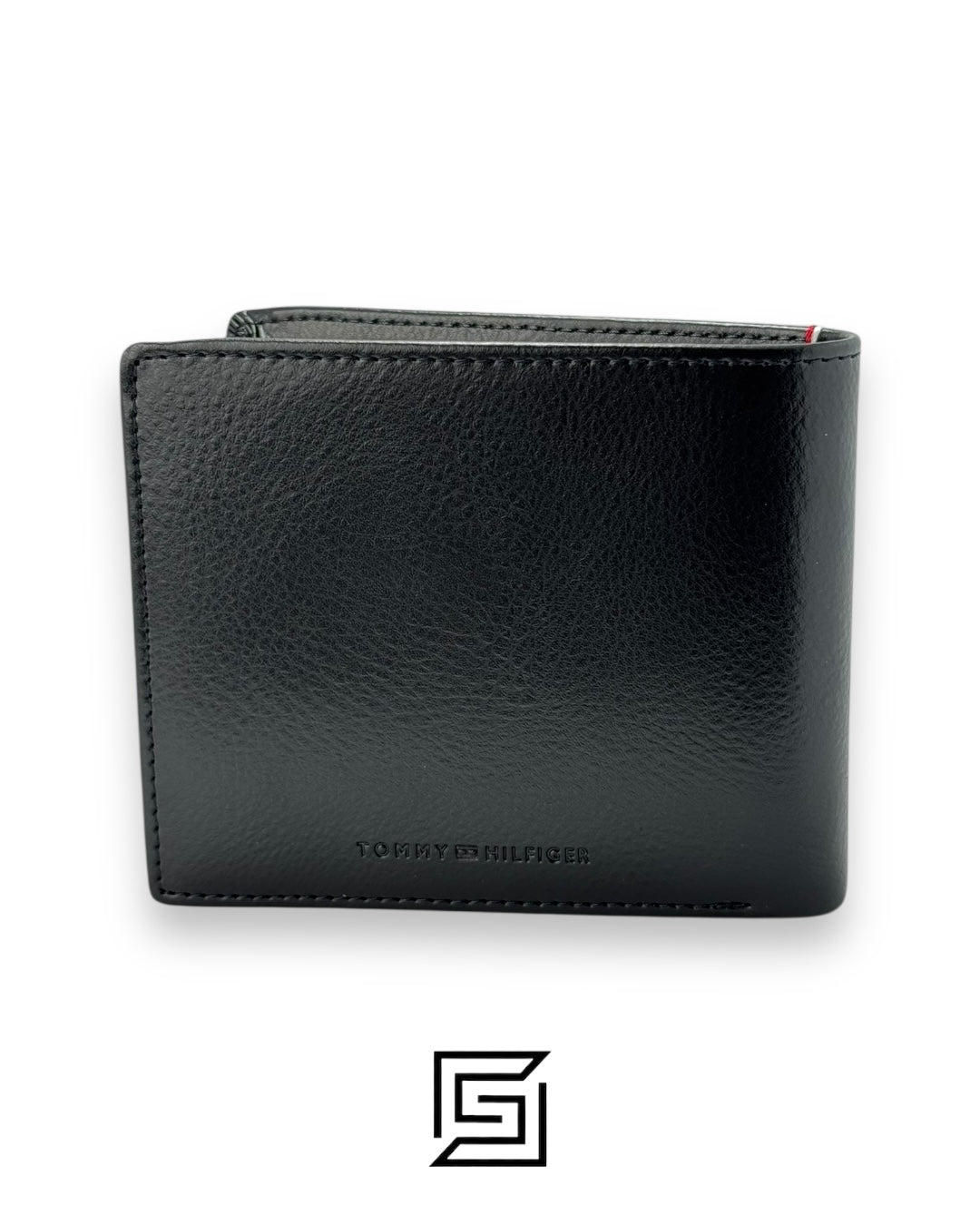 TOMMY SINGLE WALLET TOMMY HILLFIGER METAL BAR LOGO /BLACK