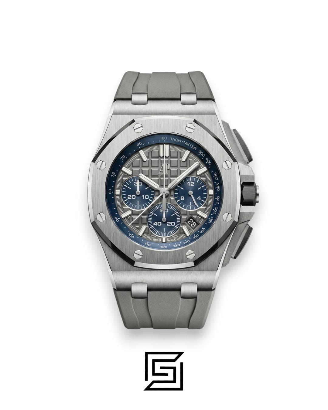 Audemars Piguet Royal Oak Offshore Grey & Blue – Automatic – Rubber Strap