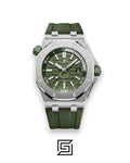 Royal oak offshore WF0851 automatic flat-r/green - green