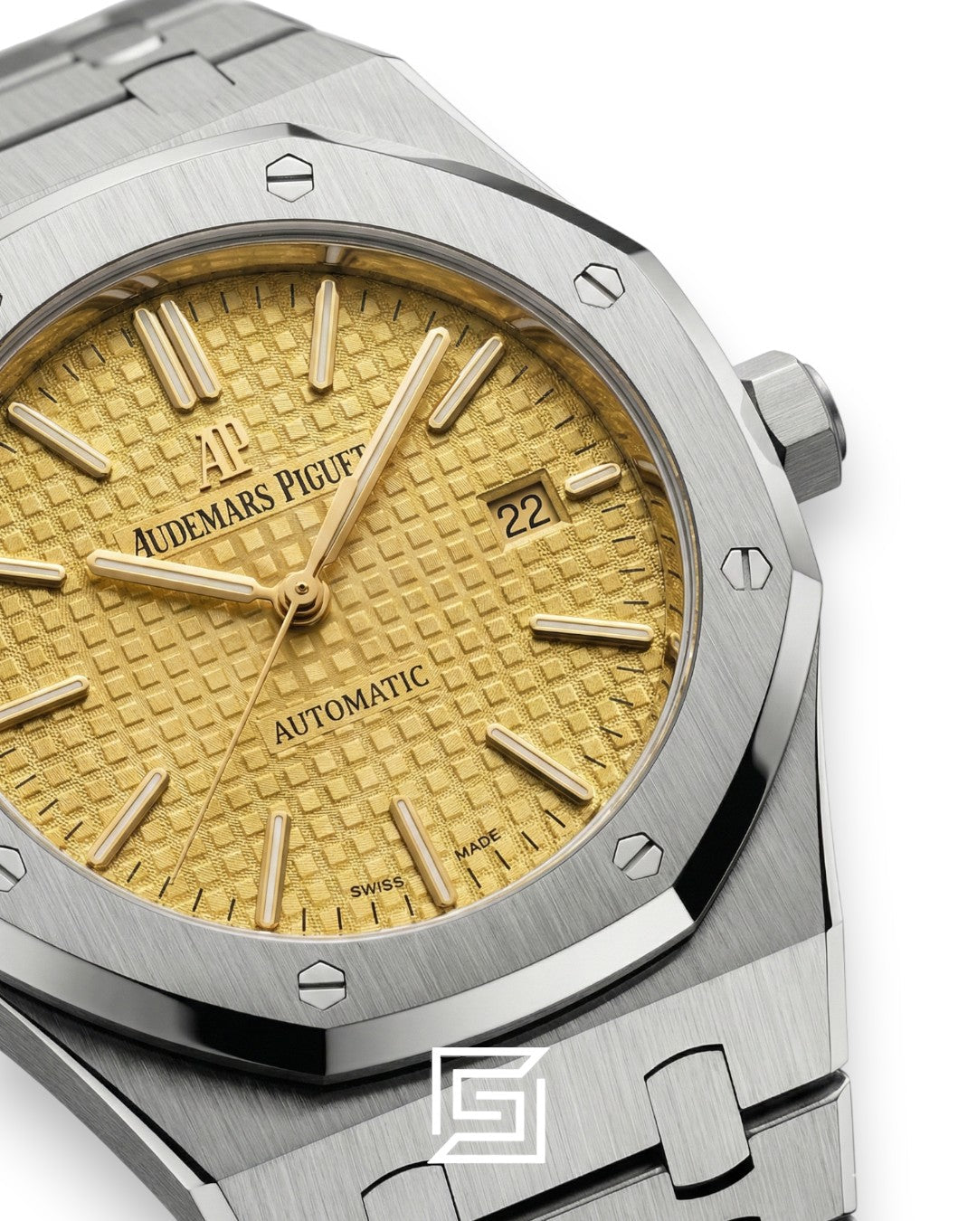 Royal Oak WF0851 Automatic Stainless Steel 316 with Pale Melon Yellow Flat Tapisserie Dial