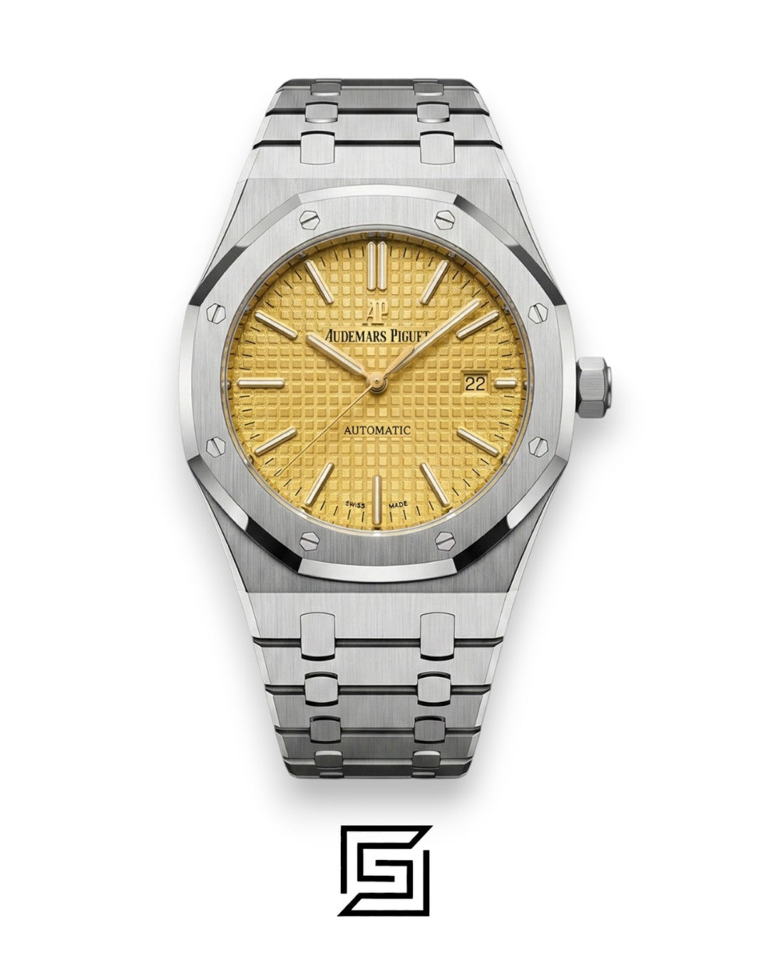 Royal Oak WF0851 Automatic Stainless Steel 316 with Pale Melon Yellow Flat Tapisserie Dial