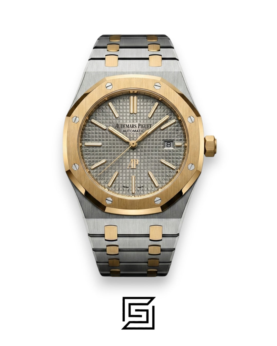 Royal Oak WF0851 Automatic Half Gold Stainless Steel 316 with Grey Flat Tapisserie Dial