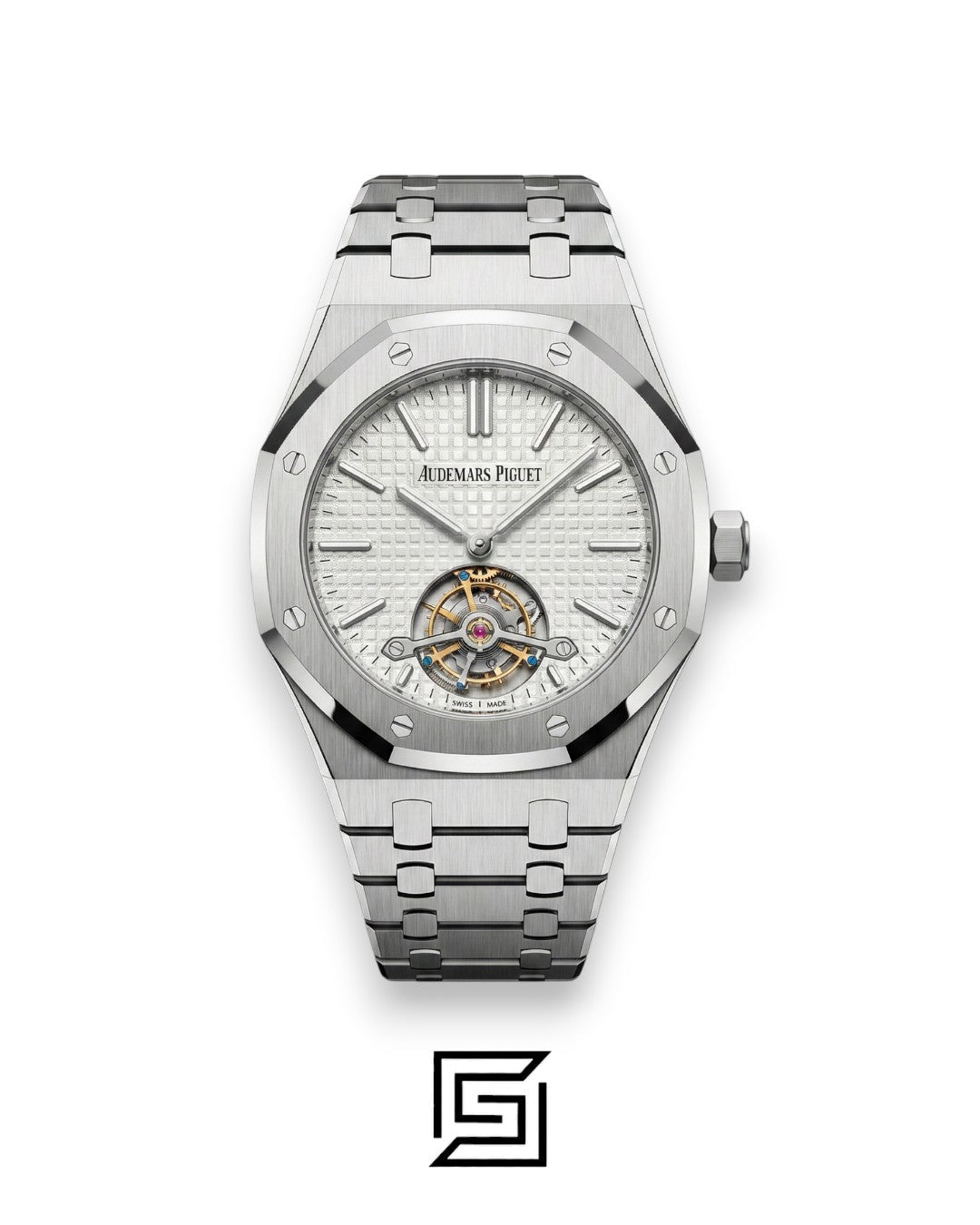 Royal Oak WF0851 Automatic Tourbillon White Dial – Steel Bracelet