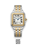 Cartier Santos 644329 Quartz White Roman Dial Two-Tone - 42mm