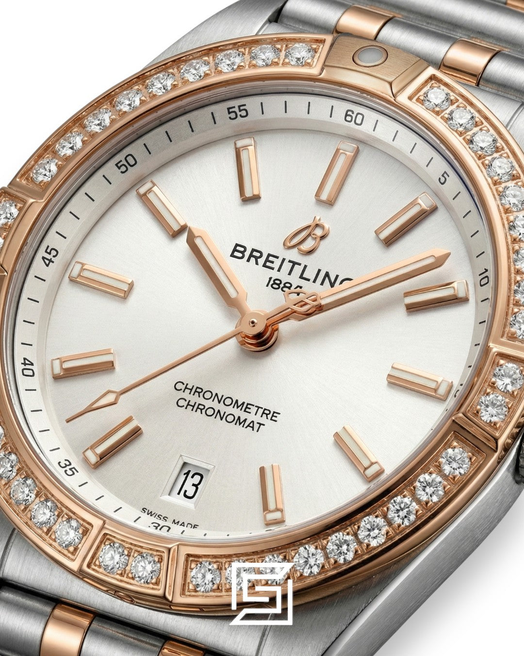 Breitling Chronomat White Diamond Bezel Two-Tone Ladies’ Watch