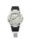 Patek Philippe Grand Complication – White Dial × Black Rubber Strap – Japanese Automatic