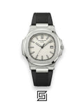 Patek Philippe Nautilus – White Dial – Black Rubber Strap – Japanese Automatic