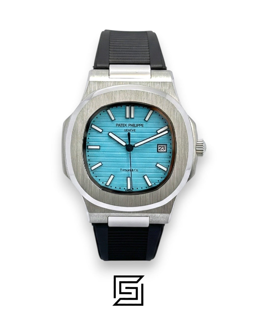 Patek Philippe Nautilus – Tiffany Dial – Black Rubber Strap – Japanese Automatic