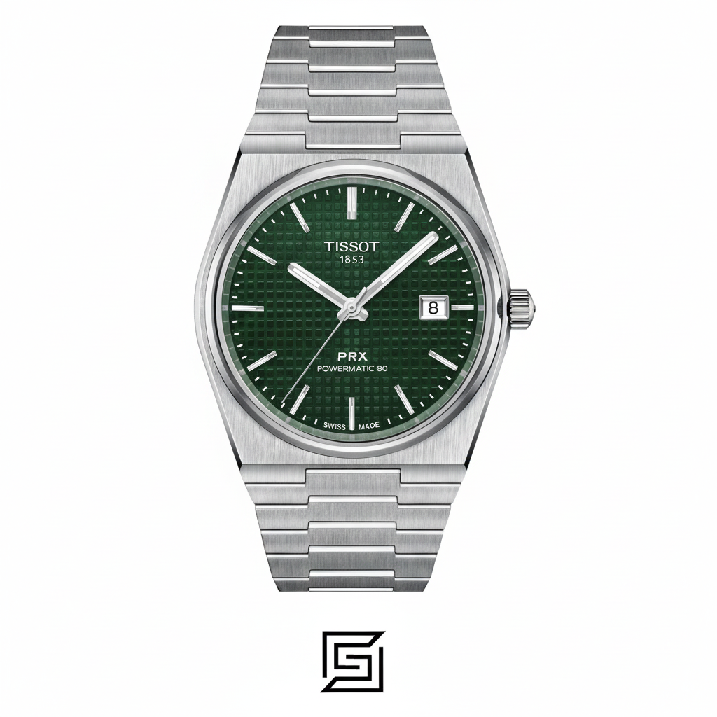 Tissot PRX Powermatic 80 – Green Dial - Stainless Steel band