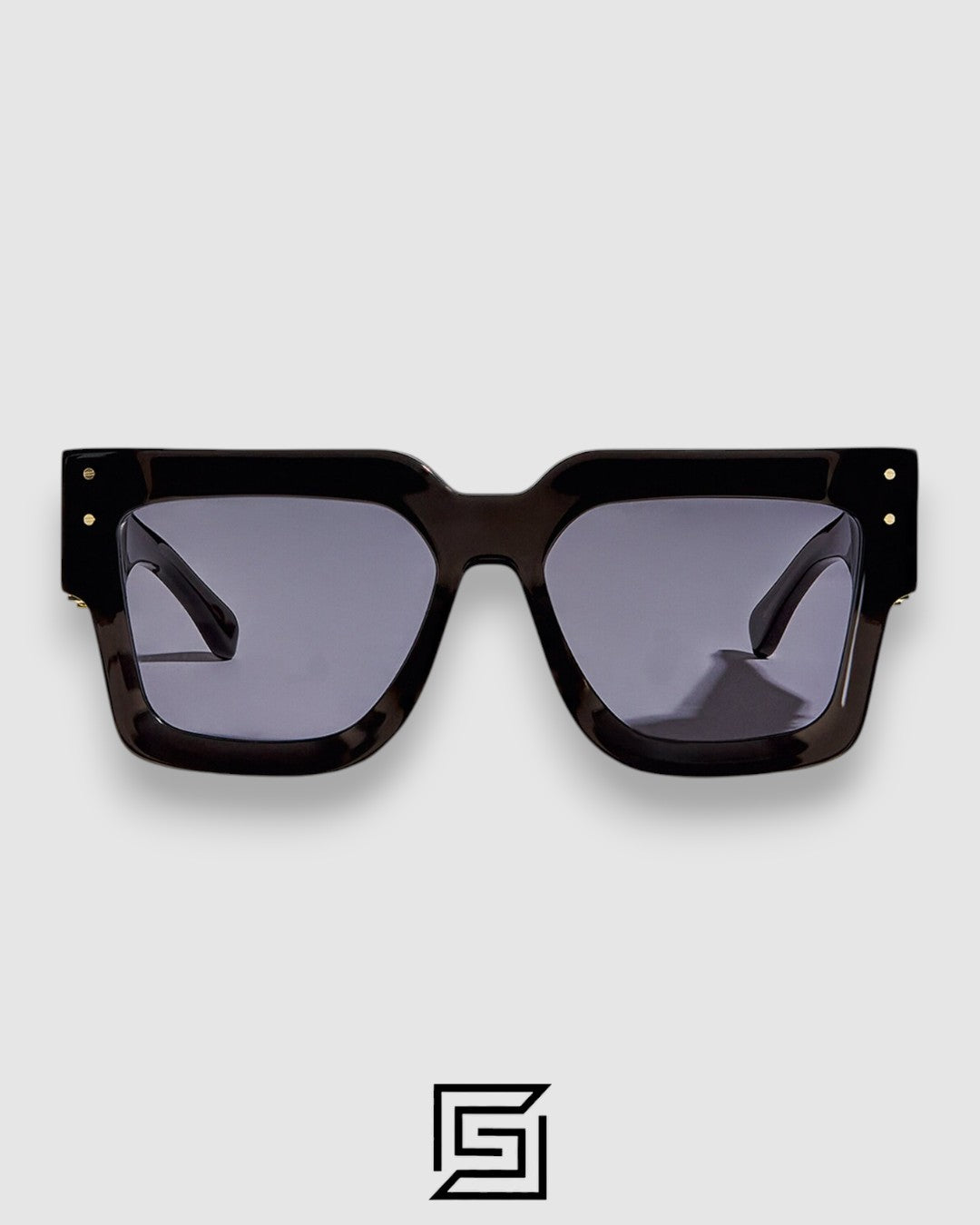 AMIRI Acetate Jumbo MA Unisex Sunglasses Black x Grey