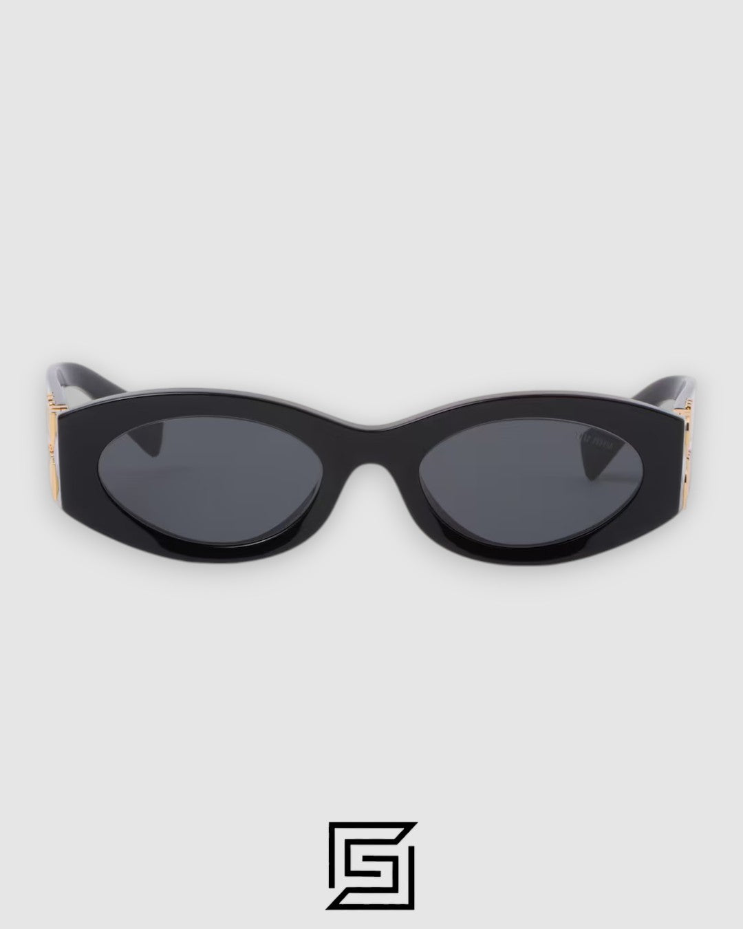 Miu Miu SMU11w عدسات سوداء وإطار أسود