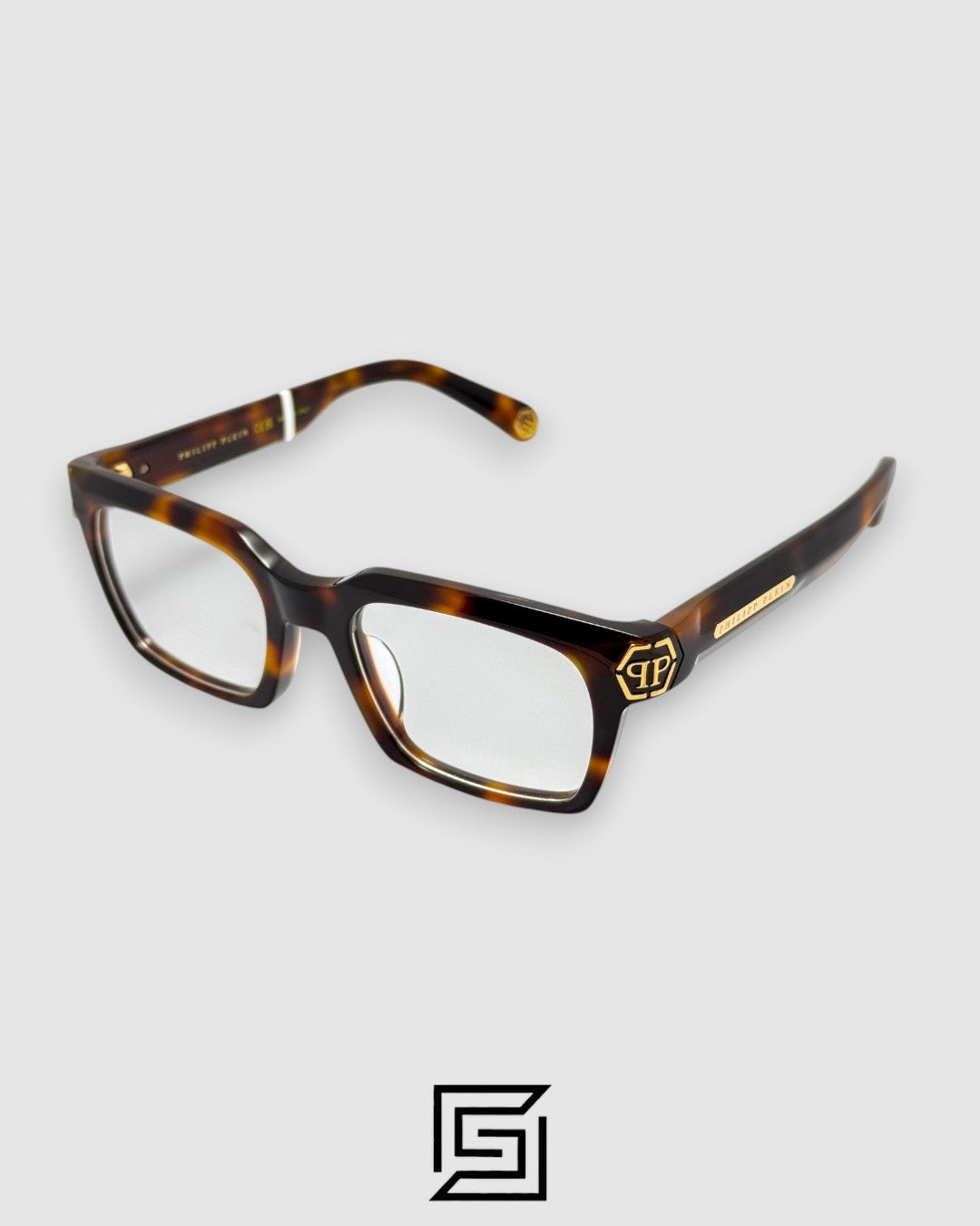 Product Title: نظارة فيليب بلاين VPP082M Dark Shapes - إطار تايجر جولد هافانا
