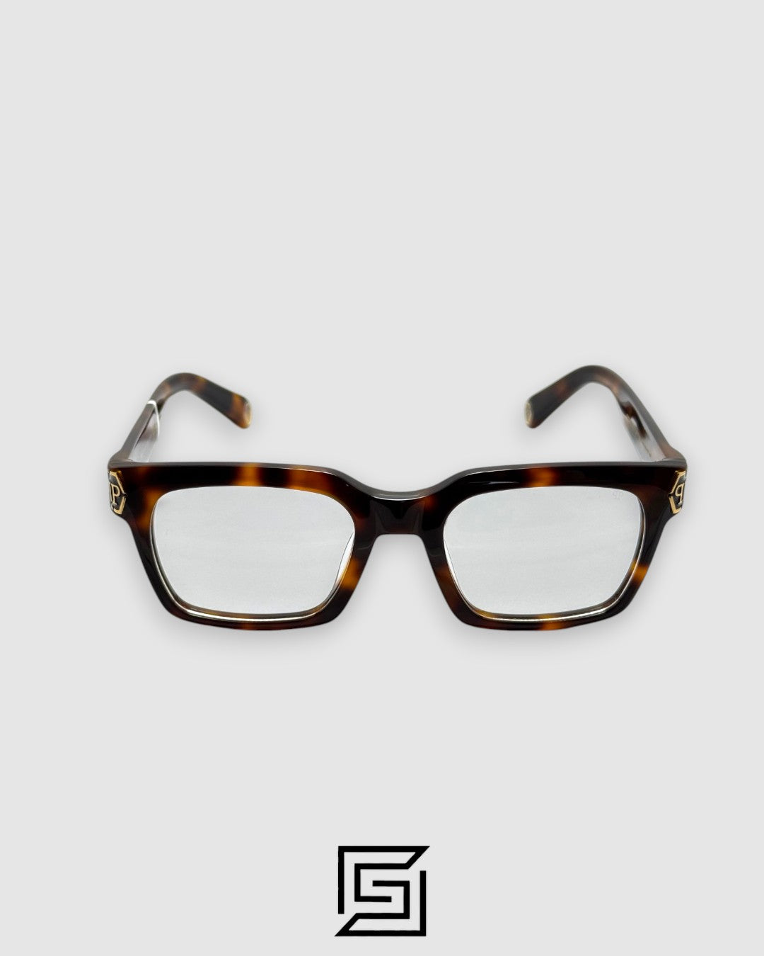Product Title: نظارة فيليب بلاين VPP082M Dark Shapes - إطار تايجر جولد هافانا