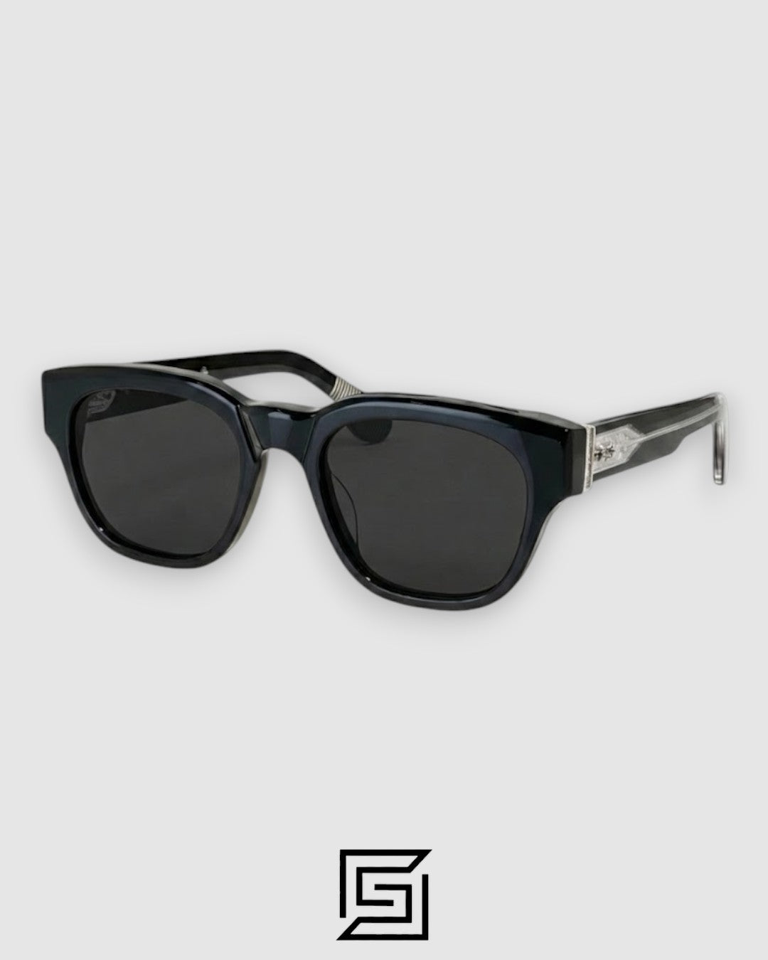 Chrome Hearts MIDIXATHRLL II Black Lenses With Black Frame Sunglasses
