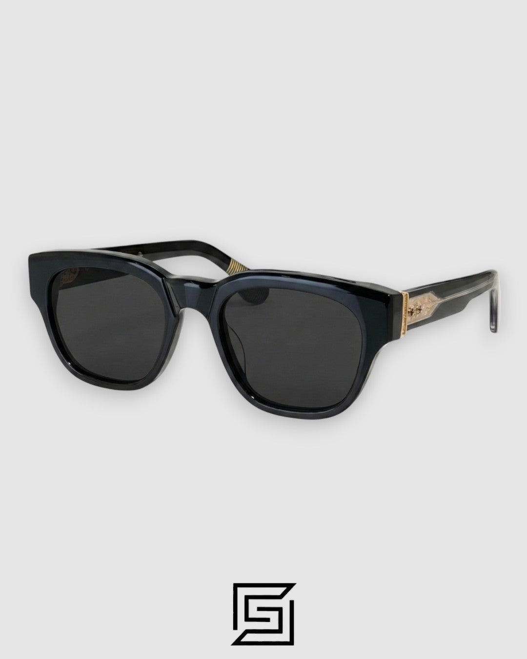 Chrome Hearts MIDIXATHRLL II Black Lenses With Black Frame