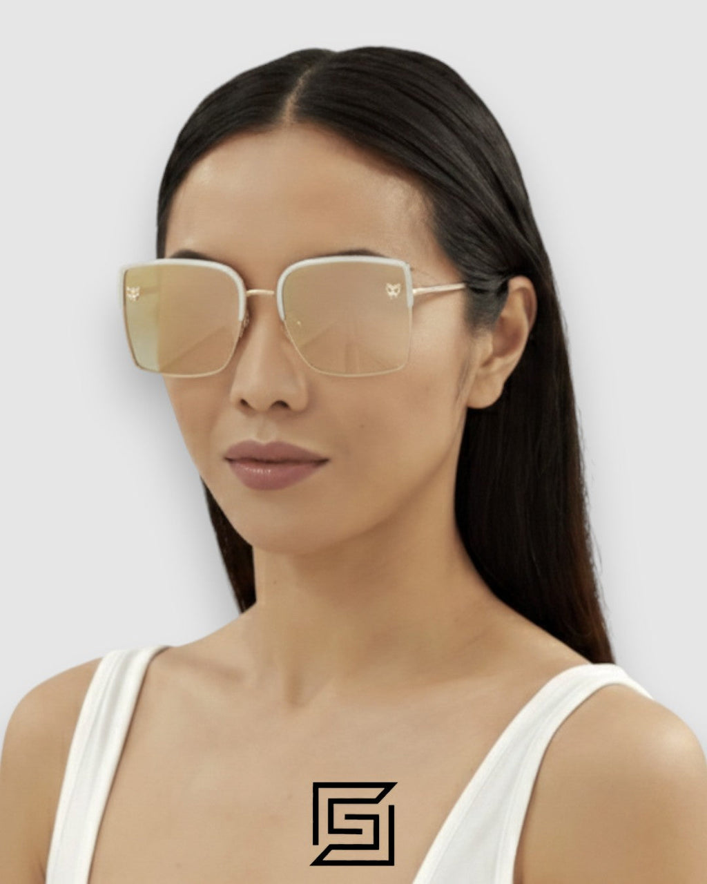 Cartier CT0199 Half Gold Frame Gold Mirror Lenses