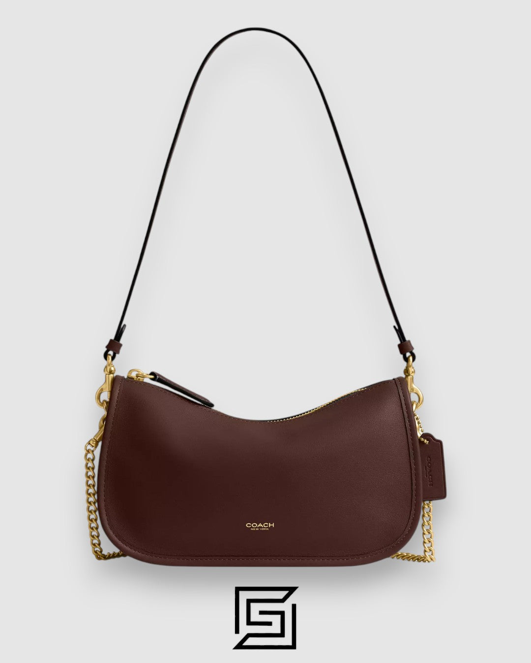 Coach Waverly Bag in Natural Grain Leather Brown – CCC36