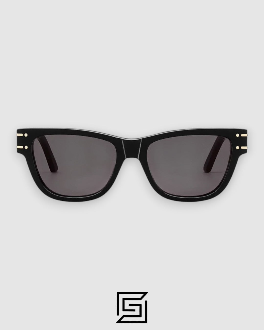 Dior Signature S3U DiorAlps 1OAO إطار أسود بعدسات سوداء