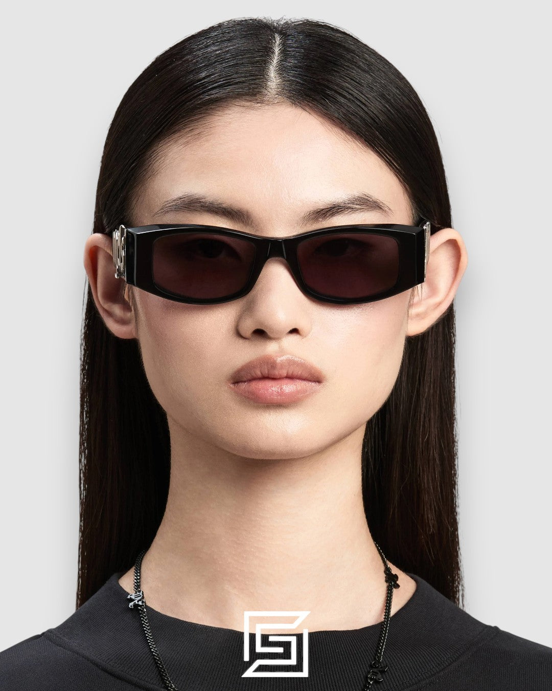 Palm Angels PERI001 Black Frame With Black Lenses
