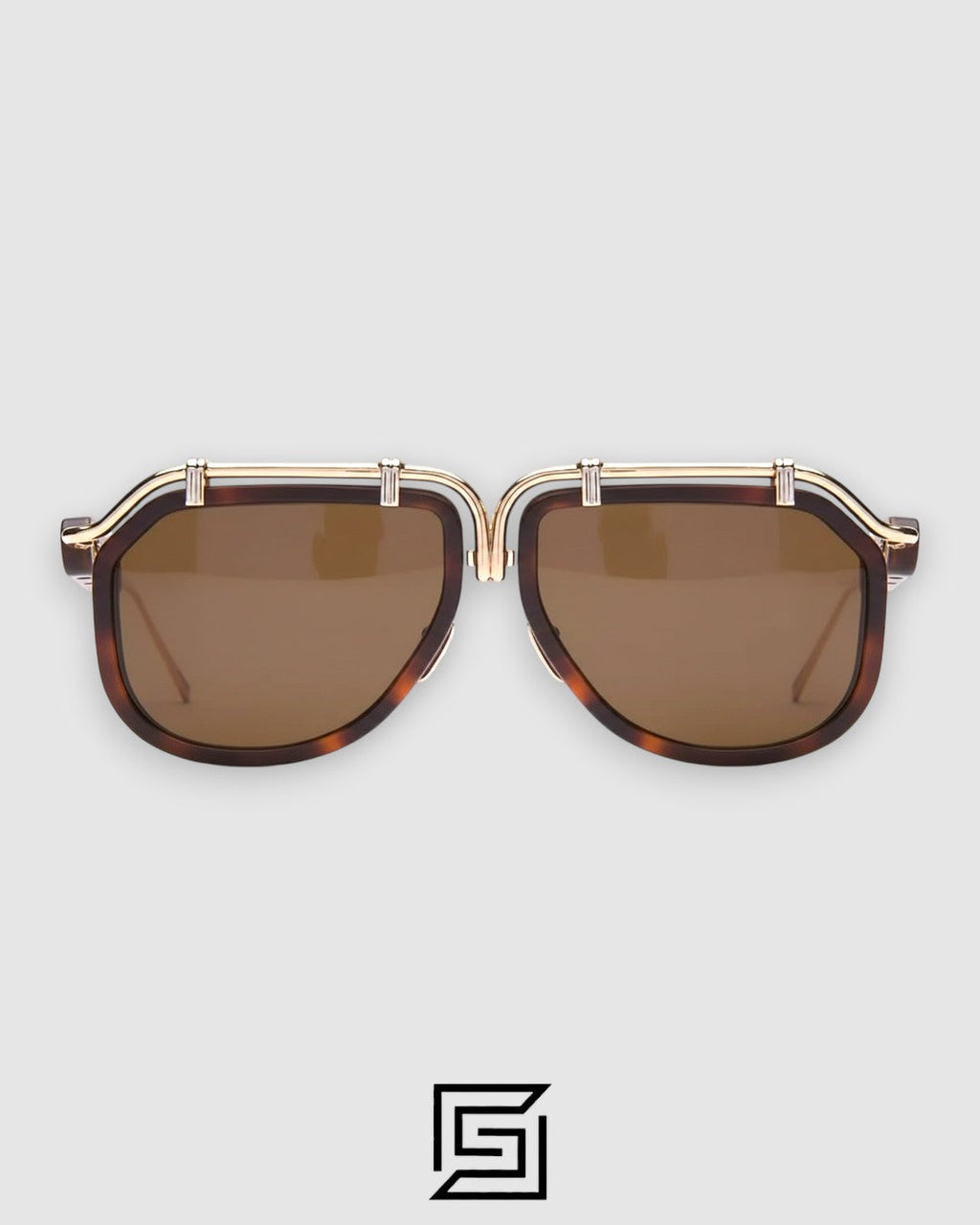 NEWTON FORTUNA JMMNW02 Tiger Gold Frame With Brown Lenses