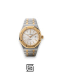 Royal Oak WF0851 Automatic Half Gold Stainless Steel 316 with Silver Flat Tapisserie Dial