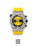 Royal Oak OffShore WF0851 Quartz 2 Counters Rubber Yellow