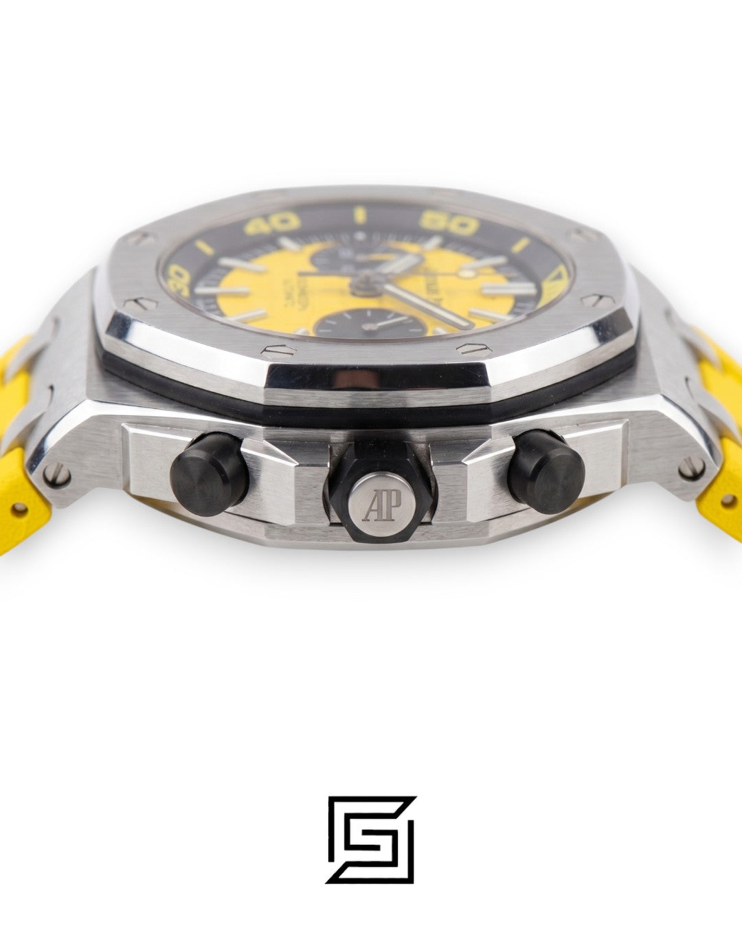 Royal Oak OffShore WF0851 كوارتز عدادين مطاط أصفر
