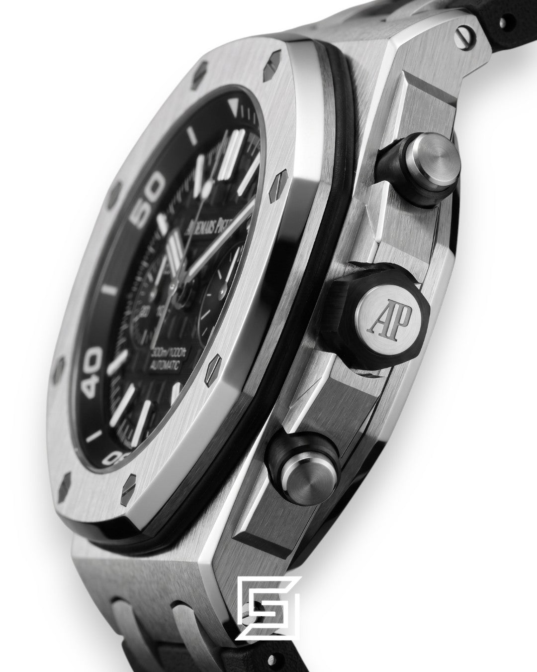 Royal Oak OffShore WF0851 Quartz 2 Counters Rubber Black
