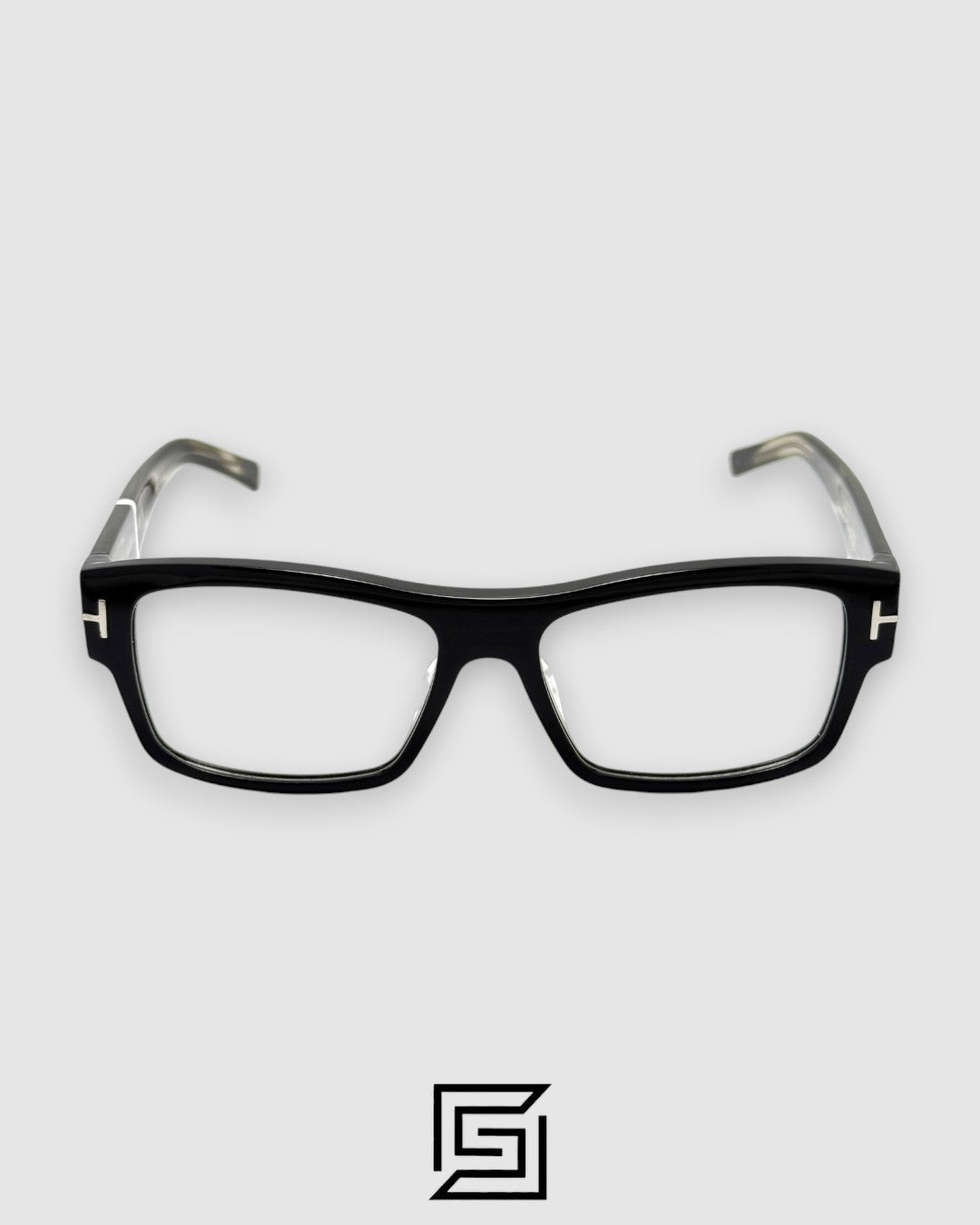 Tom Ford FT5941 Black Frame Transparent Grey Arm