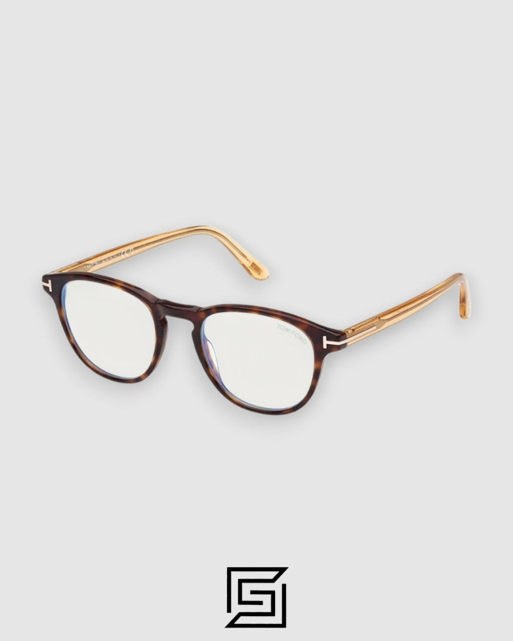 Tom Ford FT5899 Half Transparent Brown Frame