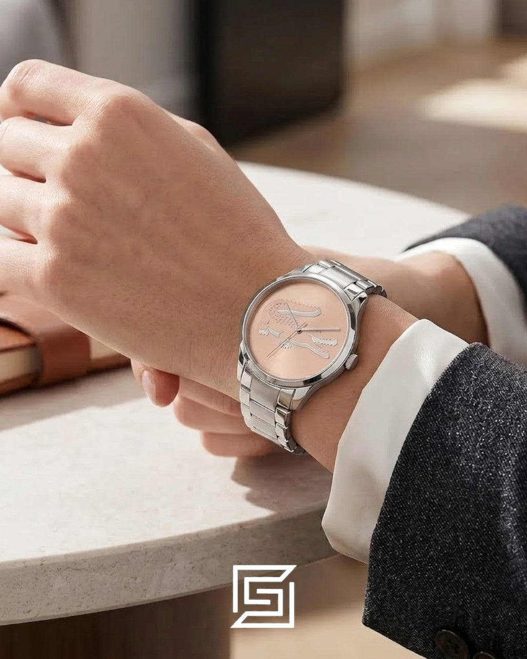 Lacoste 2001173 Women's Stainless Steel Watch with Peach Dial