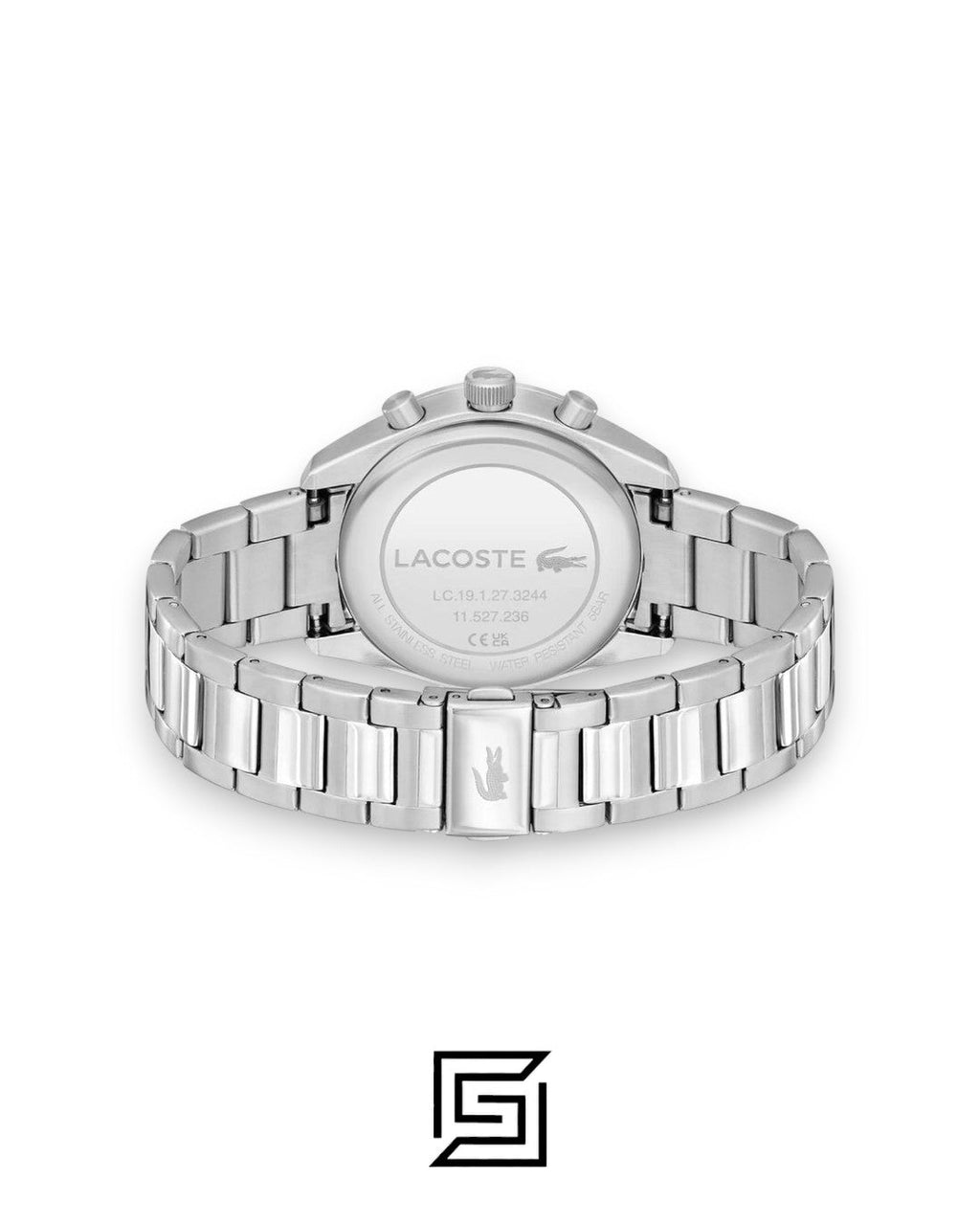 Lacoste 2011347 Men's Chronograph Black Dial Stainless Steel Watch