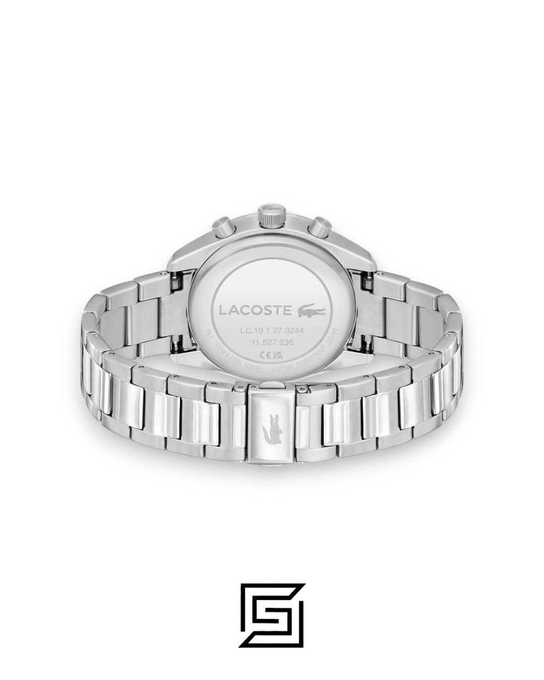 Lacoste 2011347 Men's Chronograph Black Dial Stainless Steel Watch