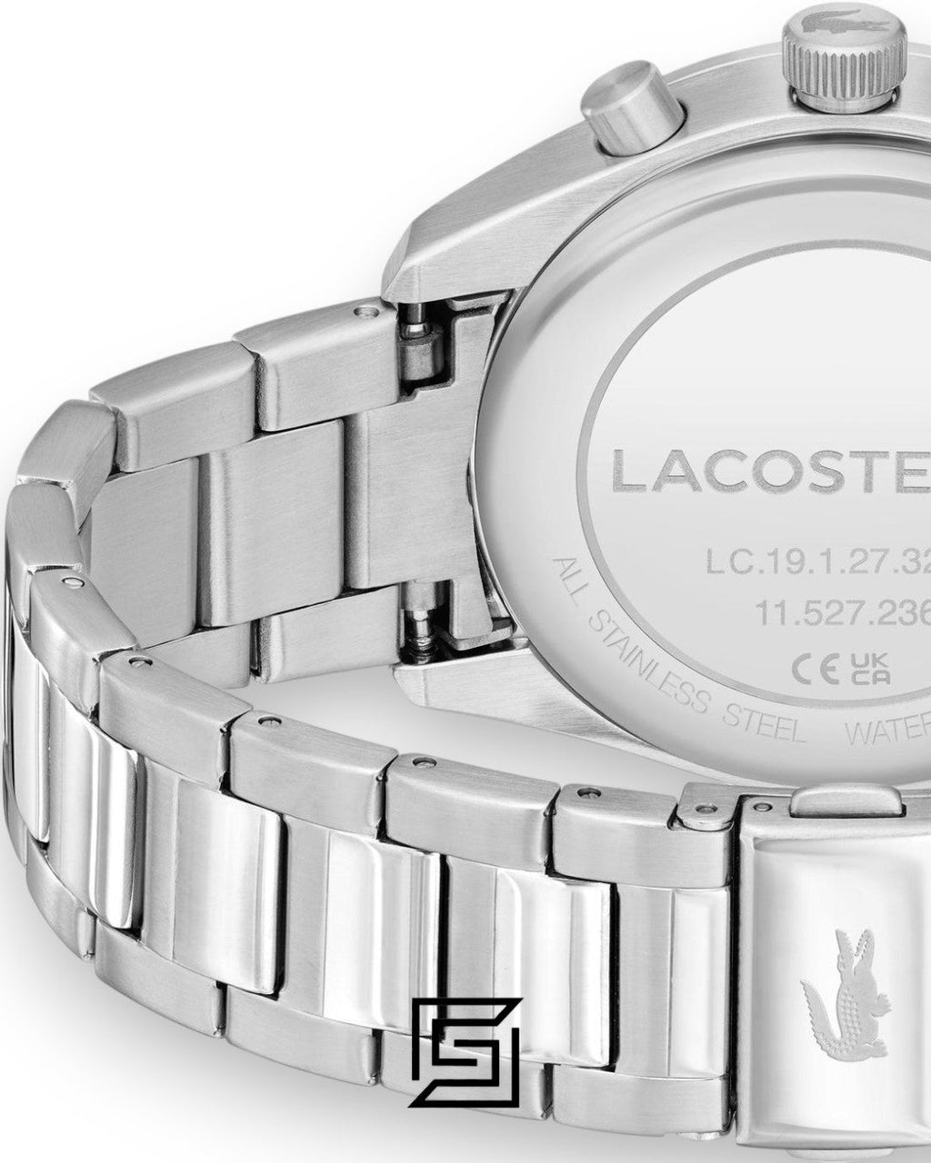 Lacoste 2011347 Men's Chronograph Black Dial Stainless Steel Watch