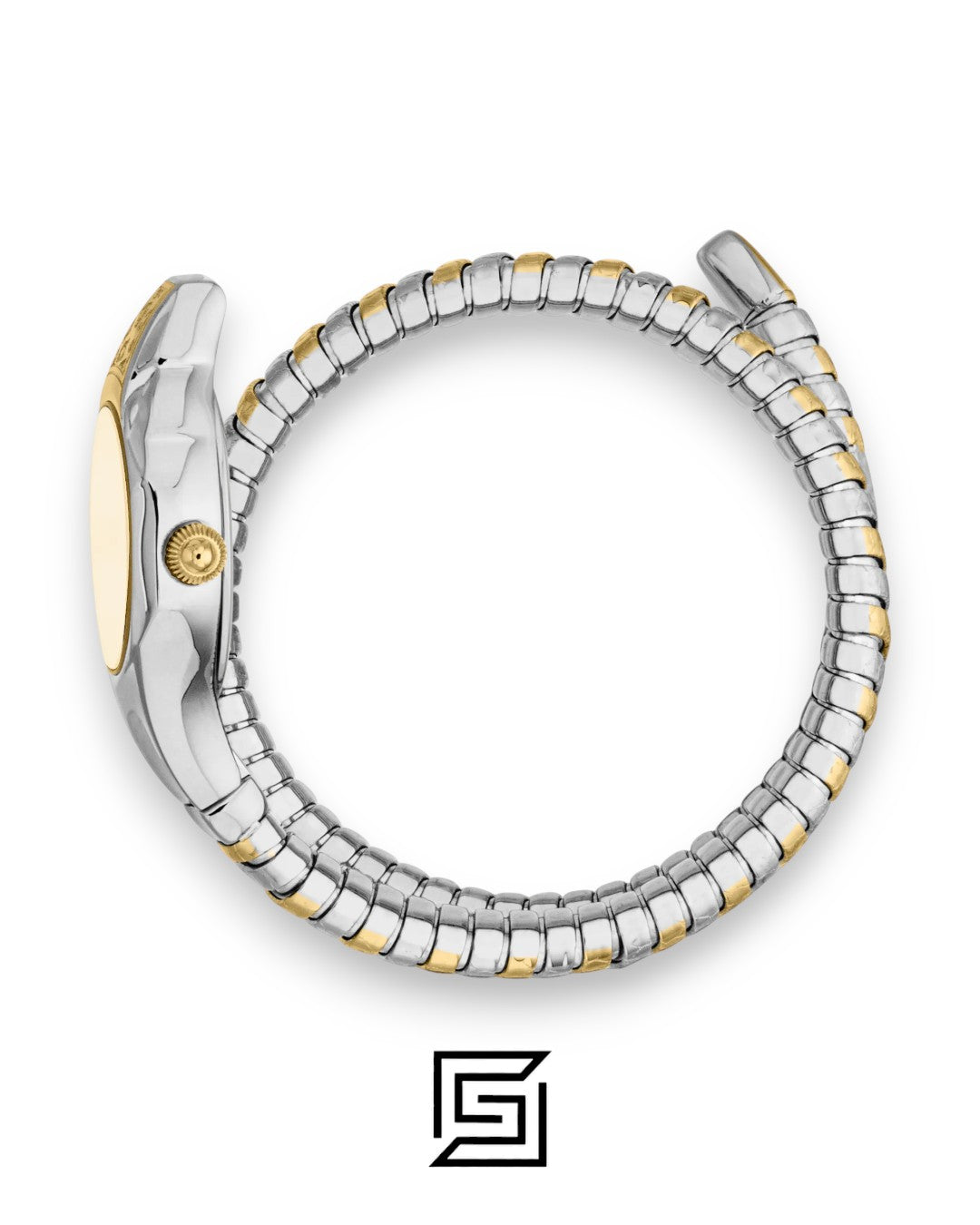 Just Cavalli JC1L354M0055 Women's Two-Tone Snake Bracelet Watch