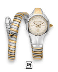 Just Cavalli JC1L354M0055 Women's Two-Tone Snake Bracelet Watch