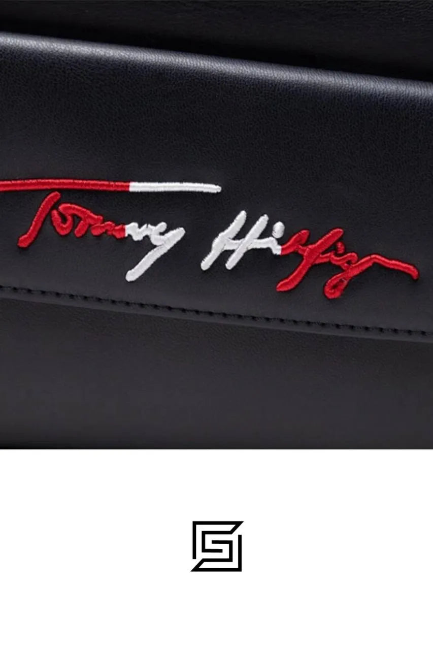 leather DARK BLUE TOMMY HILFIGER BAG DW5 DESERT SKY AW0AW11073